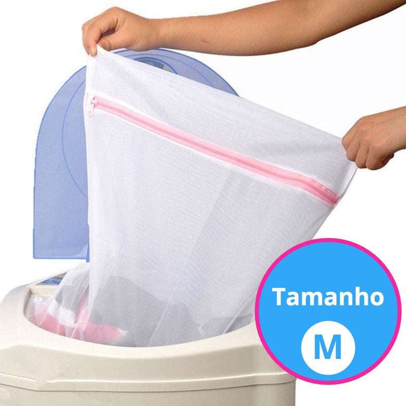 KIT com 4 Sacos Lava Fácil – Proteção Inteligente para Suas Roupas Delicadas!