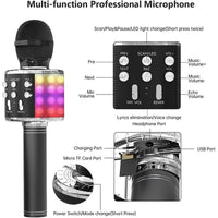 Microfone Bluetooth Karaokê WS-858