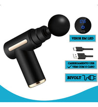 Pistola de Massagem Portátil – Alta Potência e Eficiência