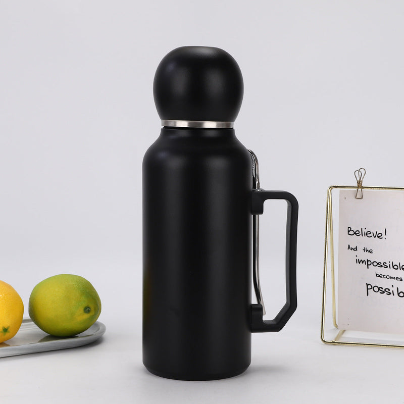 Garrafa Térmica Premium 1.3L Inox – Estilo, Capacidade e Isolamento de Alta Performance!