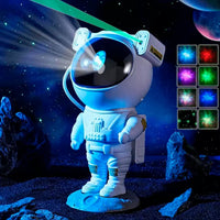 Lâmpada de Projeção de Espaço Astronauta 🌌👩‍🚀