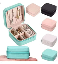 Porta Jóias Viagem Couro Estojo Maquiagem Portátil